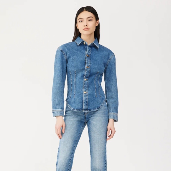 DL 1961 Zita Shirt - Vista WOMEN TOPS BUTTON UPS - Picture 1 of 6